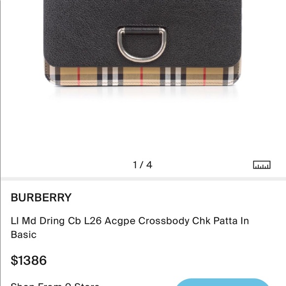 BURBERRY
Ll Md Dring Cb L26 Acgpe Crossbody - Picture 5 of 5
